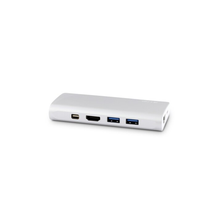 Station d'accueil de voyage USB-C 4K 9 ports, argent *Nouveau