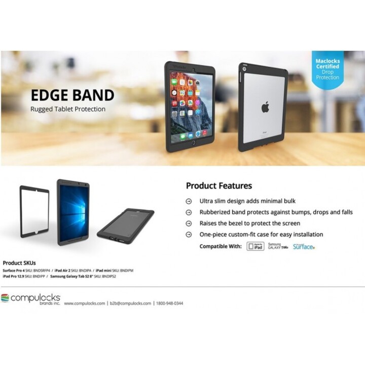 Banda Rugged Edge para iPad 10.2 "/ iPad Air 10.5" - Banda protectora de goma