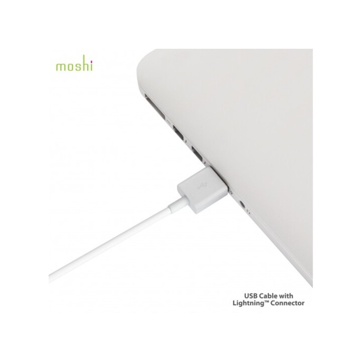 Cabo USB com conector Lightning Branco (1 m)