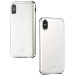 iGlaze - ultra-slim snap on case for iPhone XS/X - Pearl White