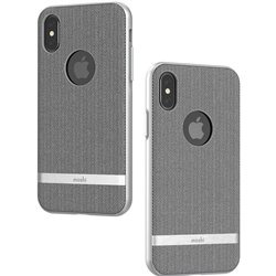 Vesta for iPhone XS/X - Textile cover - Herringbone Gray