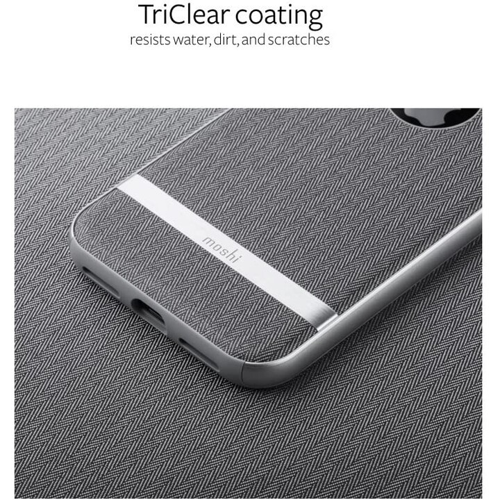 Vesta for iPhone XS/X - Textile cover - Herringbone Gray