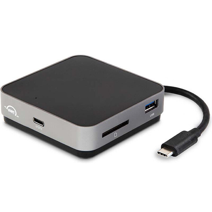 OWC USB-C Travel Dock Avec fil USB 3.2 Gen 1 (3.1 Gen 1) Type-C Gris