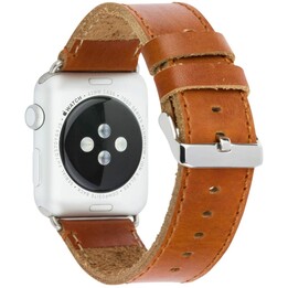 Copenhagen - Pulseira de relógio 42/44 mm - Dark Saddle Brown / Silver