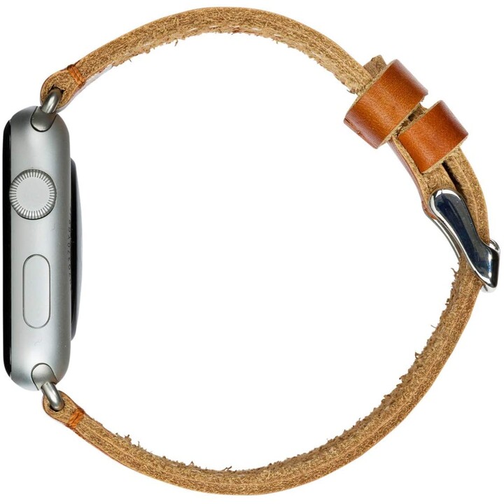 Copenhagen - Watch Strap 42/44 mm - Dark Saddle Brown/Silver