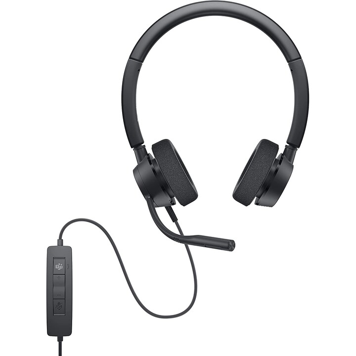DELL WH3022 Wired Headband Headband Office / Call Center Black