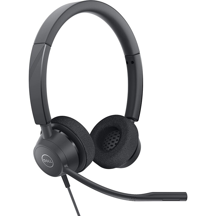 DELL WH3022 Wired Headband Headband Office / Call Center Black