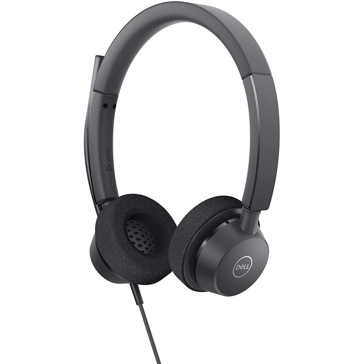 DELL WH3022 Auriculares Alámbrico Diadema Oficina/Centro de llamadas Negro