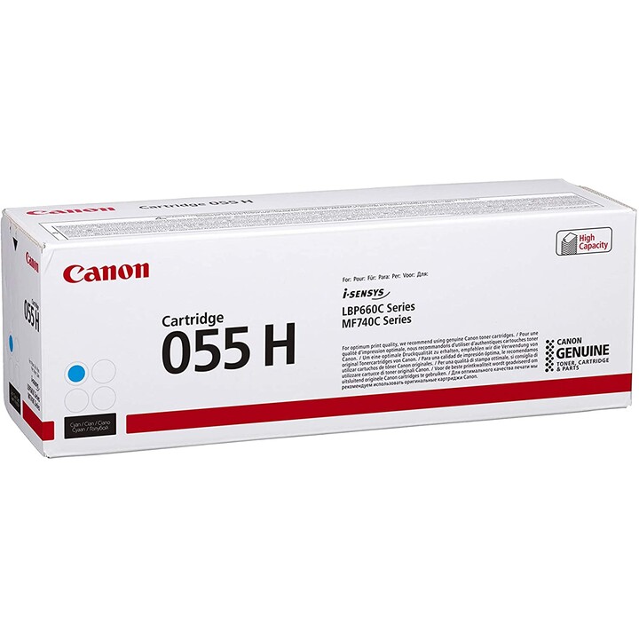 Toner Canon Original 055H à haut rendement - Cyan 5 900 pages (3019C002)