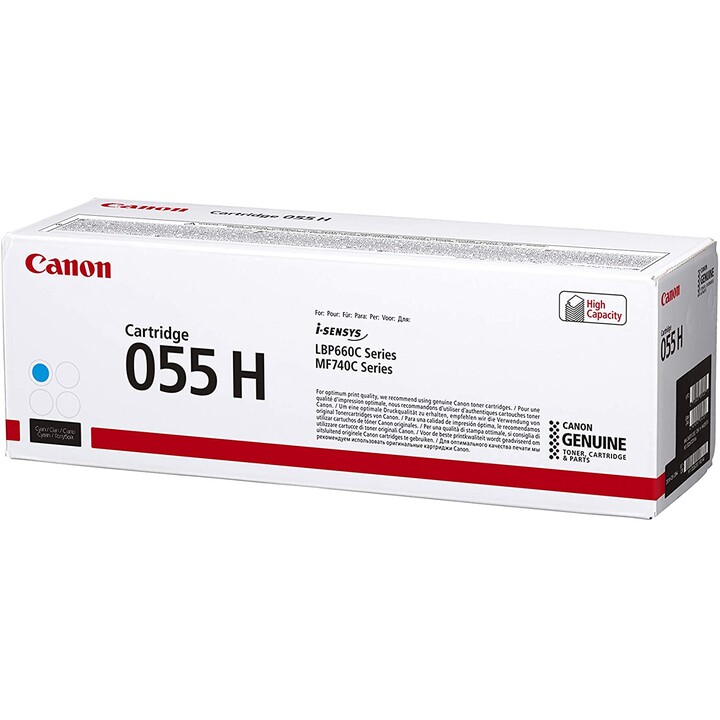 Toner Canon Original 055H à haut rendement - Cyan 5 900 pages (3019C002)