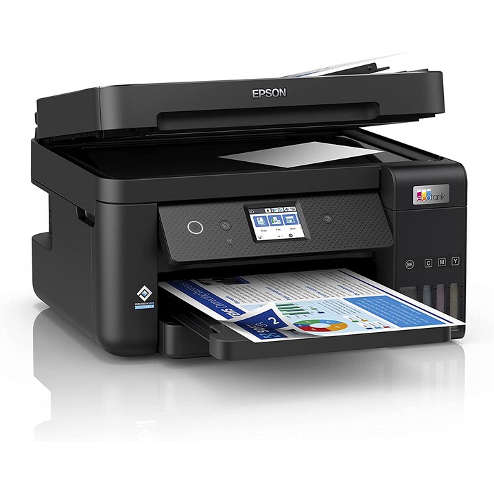 Epson EcoTank ET-4850 Tintenstrahl-Multifunktionsdrucker (A4, Drucken, Kopieren, Scannen, Fax, Tintentanksystem, USB)