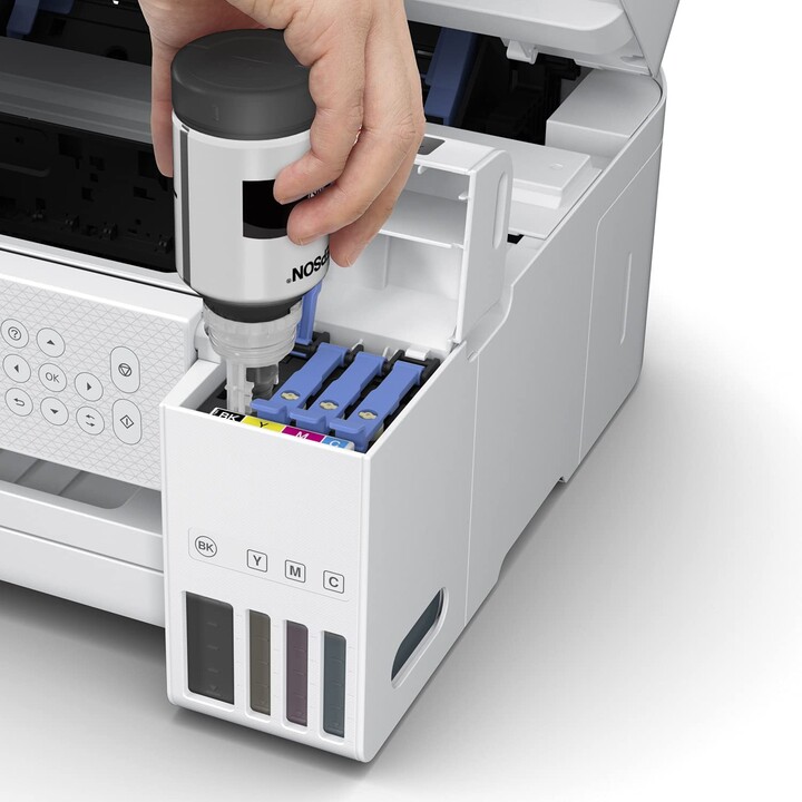 Dispositivo multifuncional jato de tinta Epson EcoTank ET-2856 (A4, impressão, cópia, digitalização, sistema de tanque de tinta,