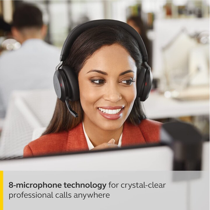 Jabra Evolve2 75 UC Stereo Headset On-Ear (Bluetooth, kabellos, ANC, USB)