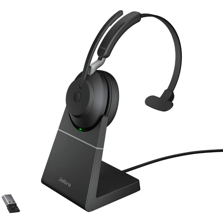 Jabra Evolve2 65 UC Mono Headset On-Ear conversível, Bluetooth, sem fio