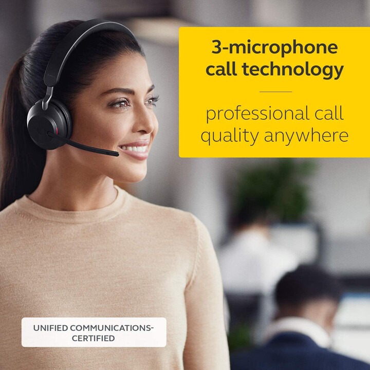 Jabra Evolve2 65 UC Mono Headset convertibile on-ear, Bluetooth, wireless