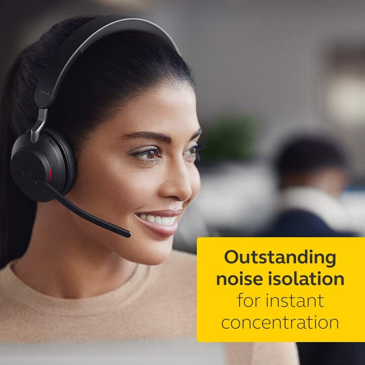 Jabra Evolve2 65 UC Mono Headset On-Ear conversível, Bluetooth, sem fio