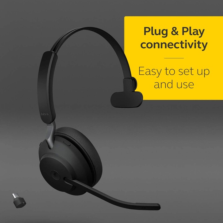 Auriculares bluetooth inalámbricos Jabra Evolve2 65 MS Mono 26599-899-899
