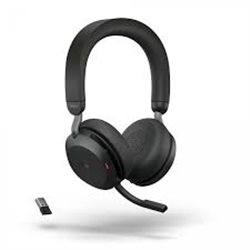 Jabra Evolve2 75 MS Stereo Headset On-Ear (Bluetooth, kabellos, ANC, USB)