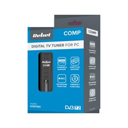Rebel Comp Sintonizzatore DVB-T2, DVB-C, DVB-T H.265 HEVC USB