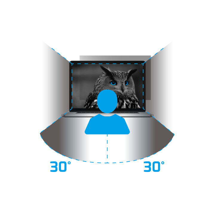 Filtro de monitor NATEC NFP-1616 Filtro de privacidade para telas sem moldura de 13,3 "(33,8 cm)