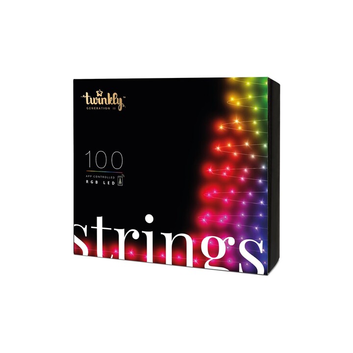 TWINKLY Strings 100 (TWS100STP-BEU) Luces inteligentes para el árbol de Navidad 100 LED RGB 8 m