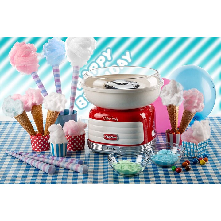 ARIETE Cotton Candy 2973/00 Partytime machine à barbe à papa 500 W Rouge