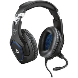 Faixa de ouvido para fones de ouvido Trust GXT 488 Forze PS4 3,5 mm Jack Black