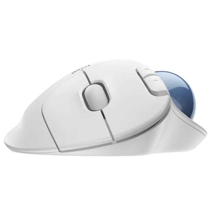 Trackball inalámbrico Logitech ERGO M575 (menos movimiento, por lo tanto más comodidad, blanco)