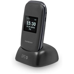 Teléfono Móvil SPC Harmony para Personas Mayores/ Negro