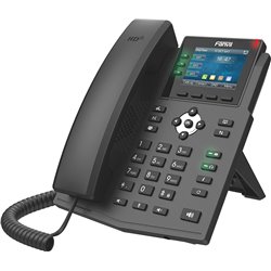Fanvil X3U telefone IP preto 6 linhas LCD wi-fi