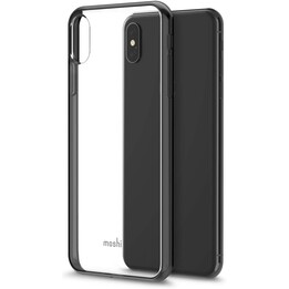 VitrosfüriPhone XS Max Raven Schwarz - schlanke transparente Hülle