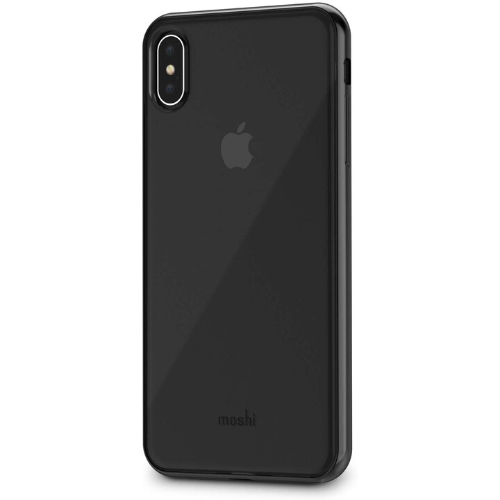 VitrosfüriPhone XS Max Raven Schwarz - schlanke transparente Hülle