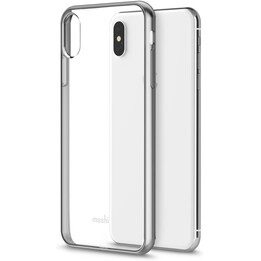 Vitros pour iPhone XS Max Jet Silver - étui transparent fin