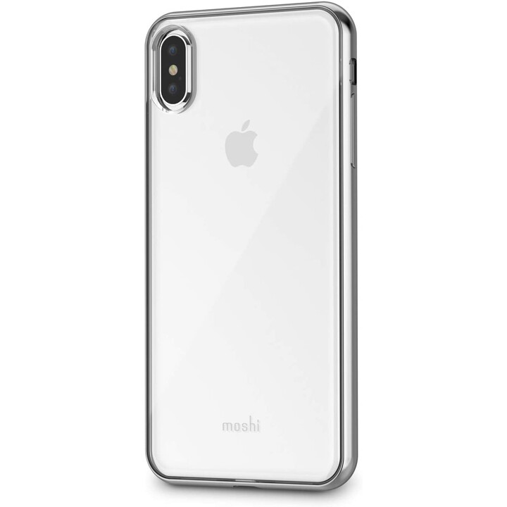 Vitros pour iPhone XS Max Jet Silver - étui transparent fin