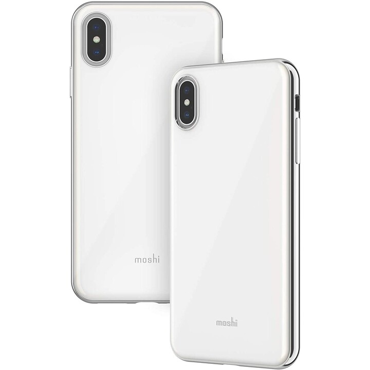 iGlazefüriPhone XS Max Pearl Weiss - schlankes Hartschalenetui