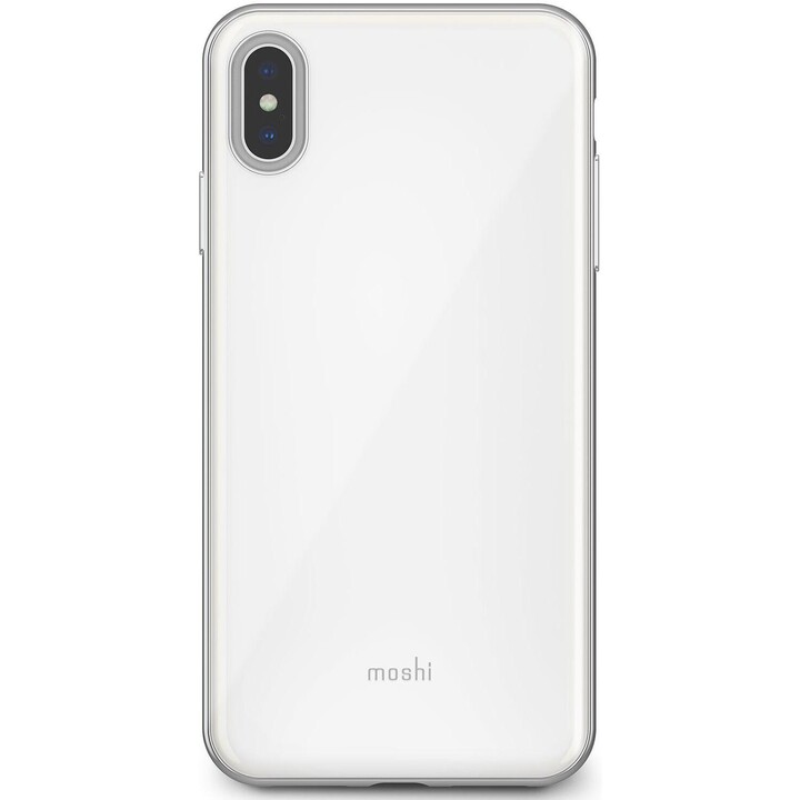 iGlazefüriPhone XS Max Pearl Weiss - schlankes Hartschalenetui