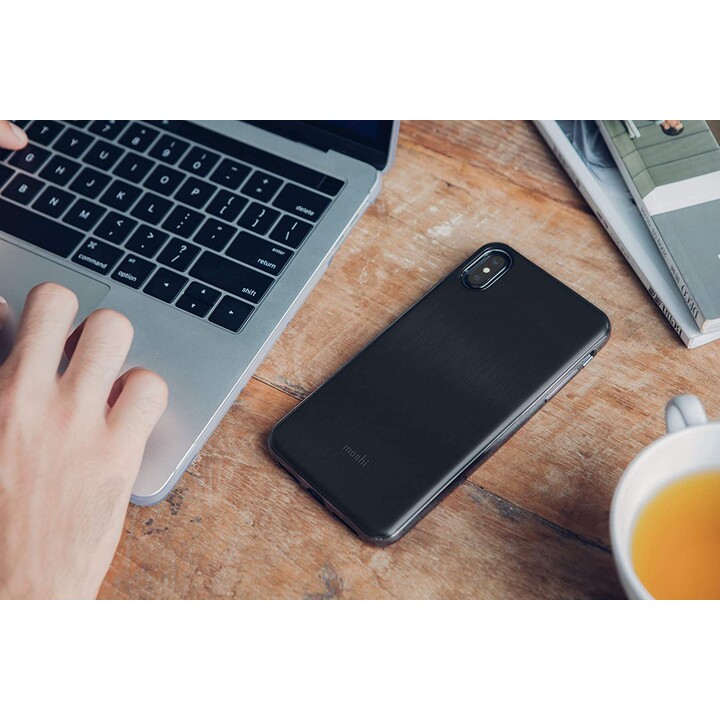 iGlazefüriPhone XS Max Armor Schwarz - schlankes Hartschalenetui