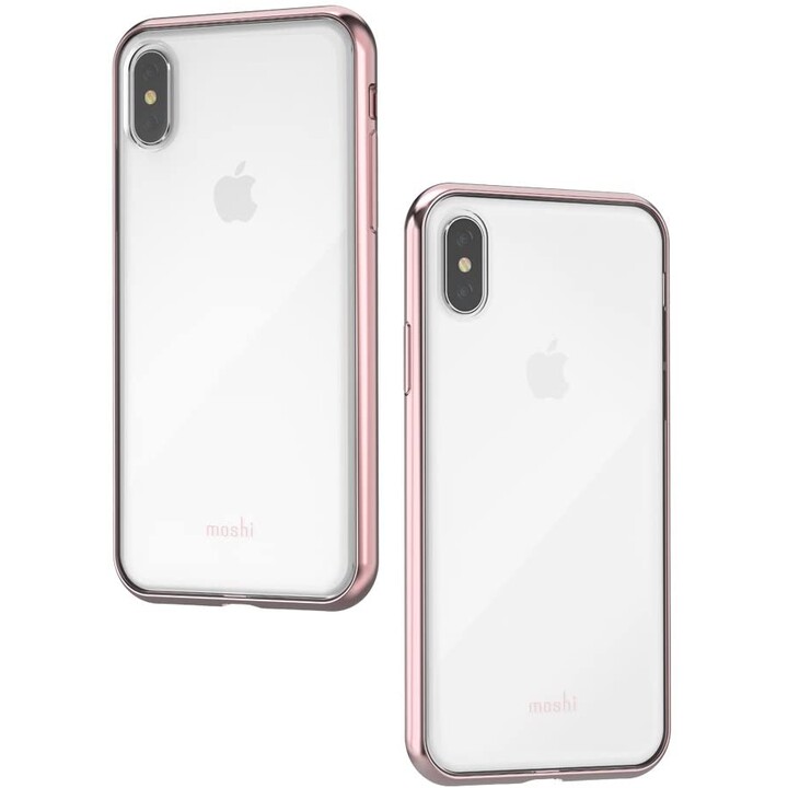 Vitros pour iPhone XS/X - Coque de protection ultra fine - Rose Orchidée