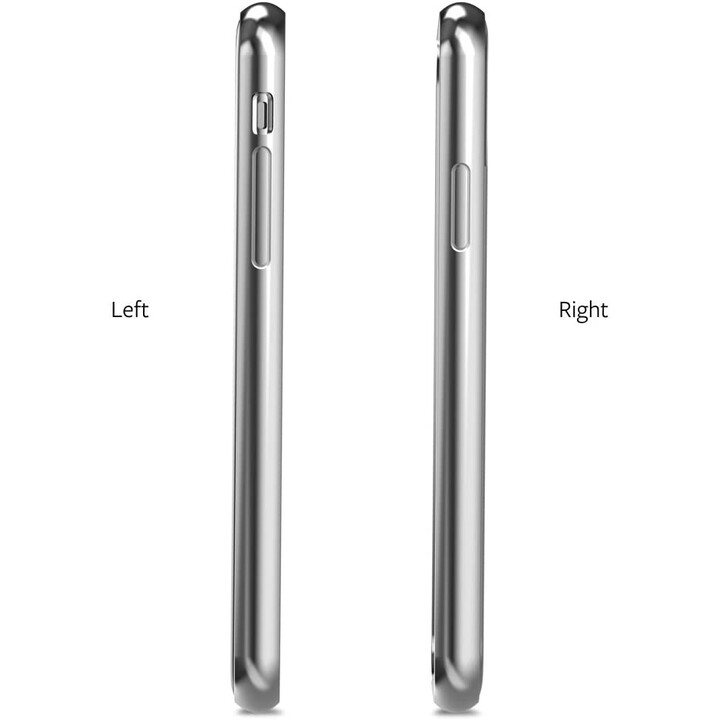 Vitros para iPhone XS / X - Proteção de capa ultrafina - Jet Silver