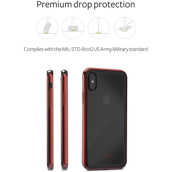Vitros para iPhone XS / X - Funda protectora ultradelgada - Jet Silver