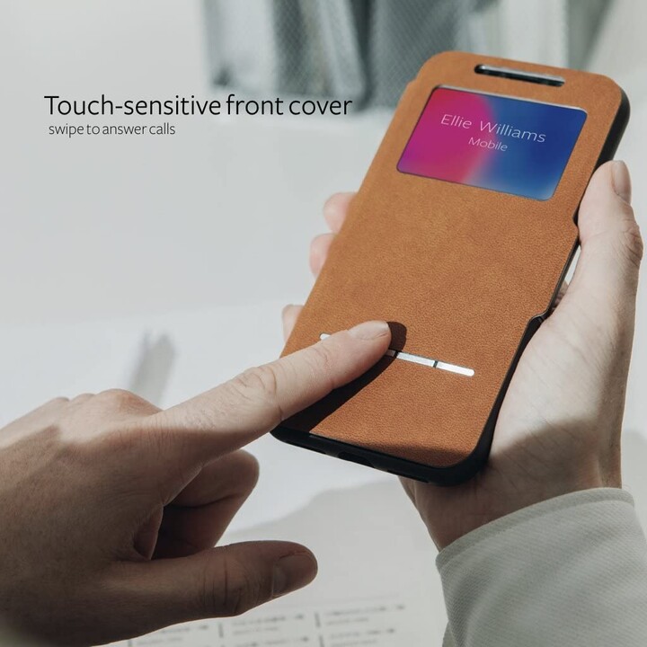 SenseCover pour iPhone XS/X - étui rigide avec coque tactile - Luna Pink