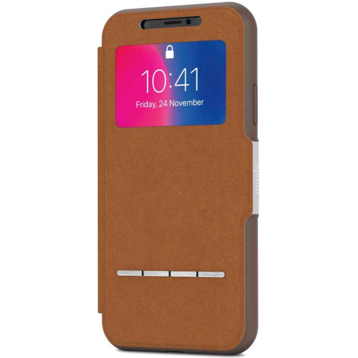 SenseCover pour iPhone XS/X - Coque rigide/Coque tactile - Marron Caramel