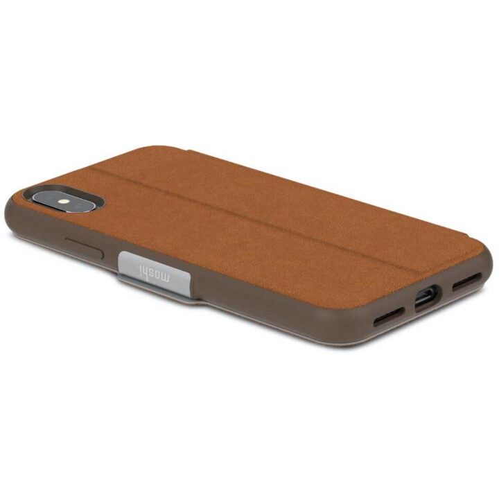 SenseCover pour iPhone XS/X - Coque rigide/Coque tactile - Marron Caramel