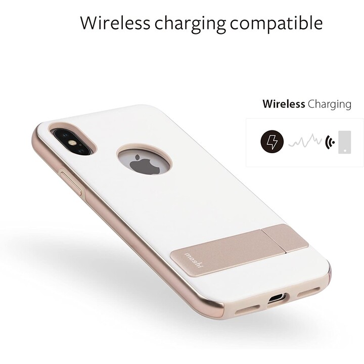 Kameleon para iPhone XS / X - estojo de suporte - Branco Marfim