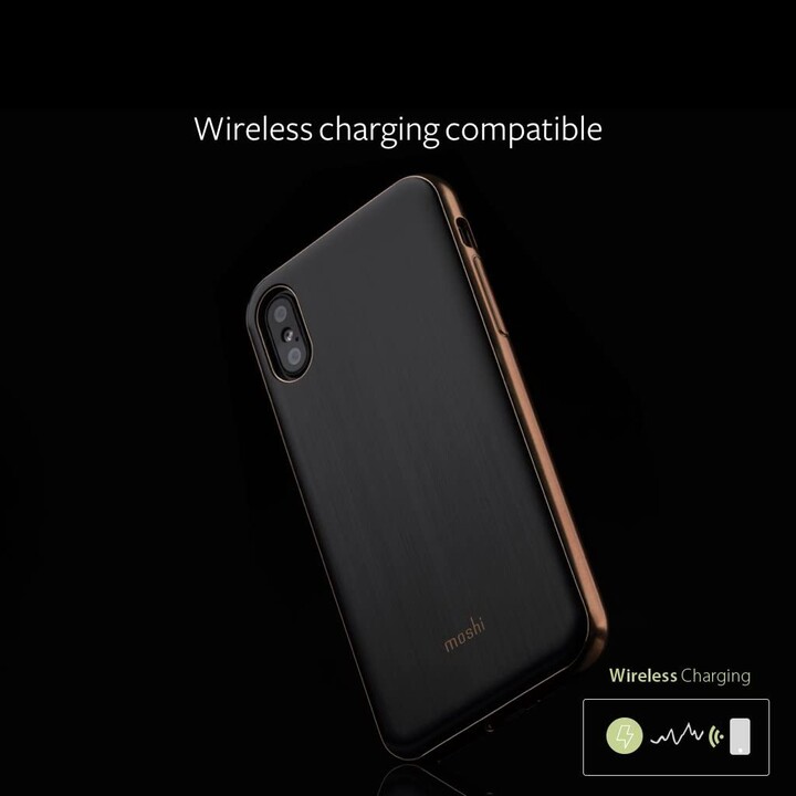iGlaze - coque ultra-fine à clipser pour iPhone XS/X - Armor Black