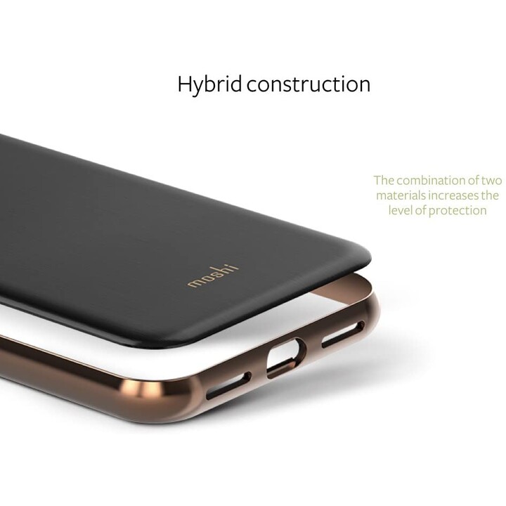 iGlaze - coque ultra-fine à clipser pour iPhone XS/X - Armor Black