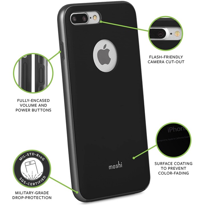 iGlaze per iPhone 8/7 Plus Metro Nero