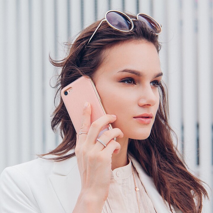 Vesta pour iPhone 8/7/SE 2020 - Housse textile - Rose Fleur