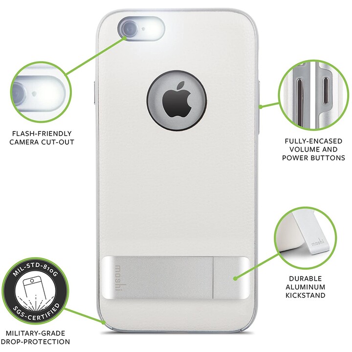 Moshi Kameleon capa com suporte para iPhone 6 branco marfim