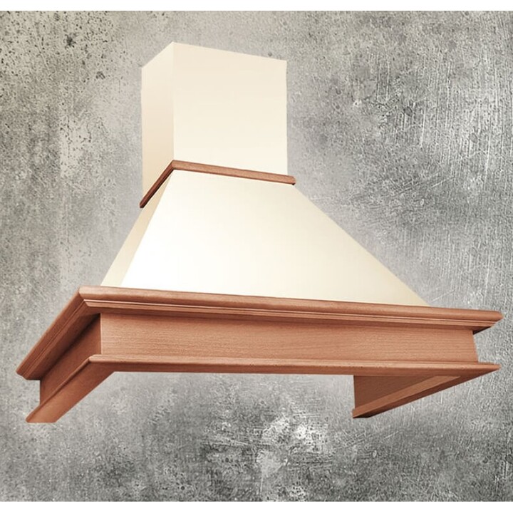 Akpo WK-4 Rustica 60 Cooker hood Wall-mounted Beige, Wood